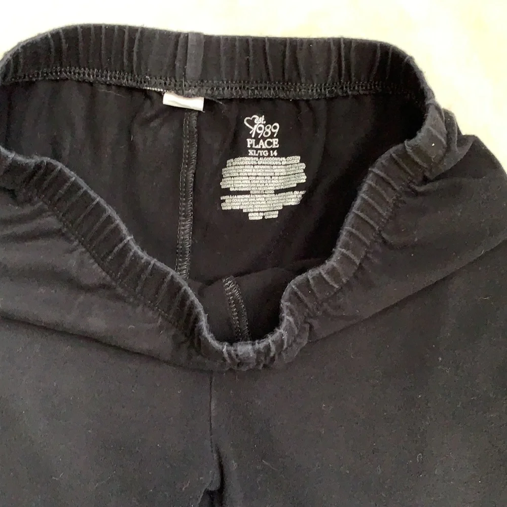 Children’s Place Black Biker Shorts XL 14 EUC